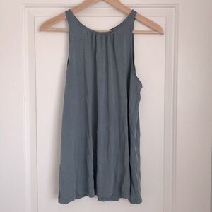 Loft Soft Modal Material Tank - Light Blue/Gray